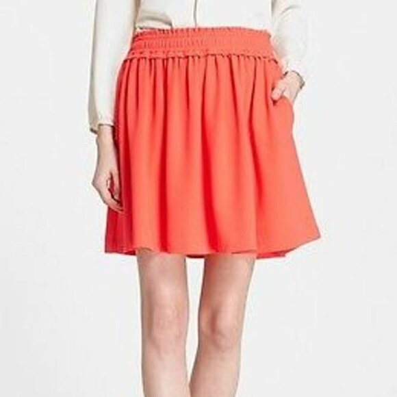 KATE SPADE NY FANCY MEETING YOU Crepe Skirt